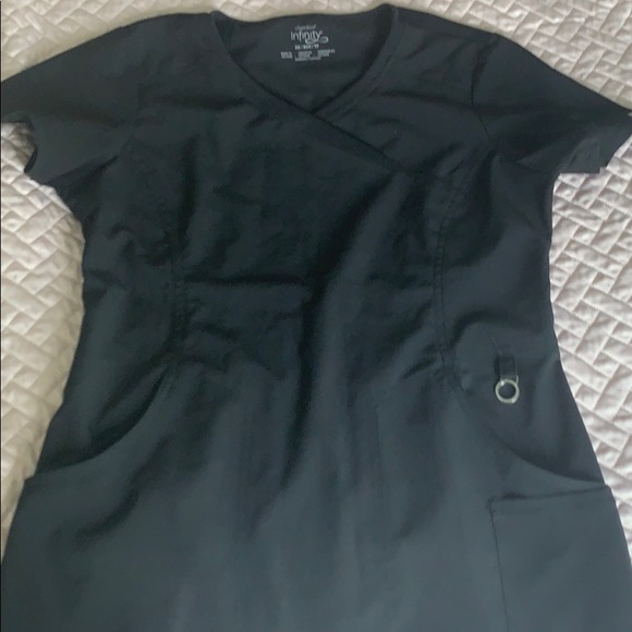 Infinity Black Stretch Scrubs Jogger Set - Picture 5 of 6